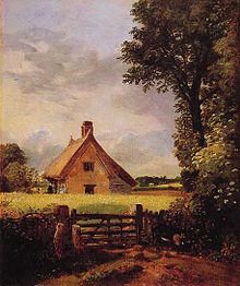 John Constable: Cottage in a Cornfield, 19th century.