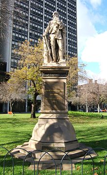 Stuart-Statue in Adelaide