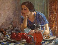 Joseph Kleitsch La Virgen de las manzanas (1927)  