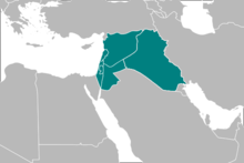 Iraq and the countries of the Levant (in today's borders)