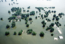 Ilha de Kaskaskia, inundação de 1993