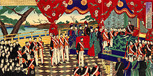 Afkondiging van de Meiji Grondwet  
