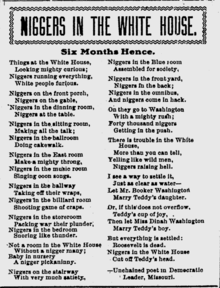 O poema, como apareceu em The Kentucky New Era em 13 de março de 1903