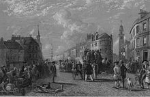 Kilmarnock Cross v roce 1849.  