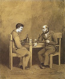 De ontmoeting tussen Raskolnikov en Marmeladov...  