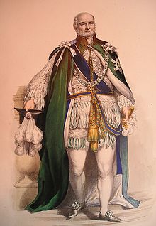 Príncipe Augustus Frederick, Duque de Sussex com as vestes de um Cavaleiro da Ordem do Cardo