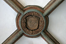 Gothic vault: cross rib connection to a keystone