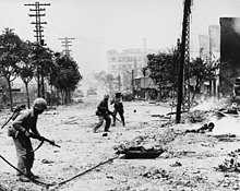 U.S. Marines recapturing Seoul in September 1950.