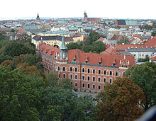 View from the Wawel to the old town