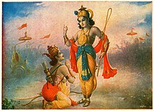 Krishna reveals himself to Arjuna