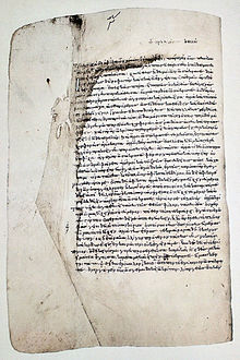 The beginning of the Kriton in the oldest surviving medieval manuscript, the Codex Clarkianus, written in 895.