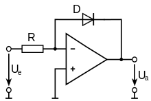 Simplified circuit diagram of a logarithmiser