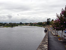 El río Dordoña en Bergerac  