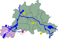 Location at the city limits of Berlin
