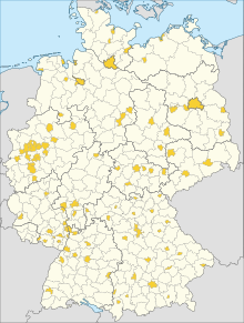 Counties in Germany District-free cities in Germany