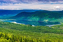 Een landschap in Newfoundland en Labrador.