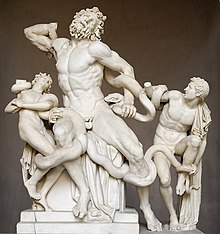Laocoongroup in marble in the Vatican Museums