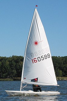 Oylmpische Laser klasse zeilboot  