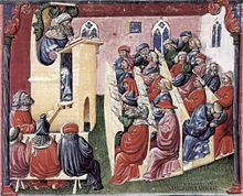 Course at a medieval university in the 14th century