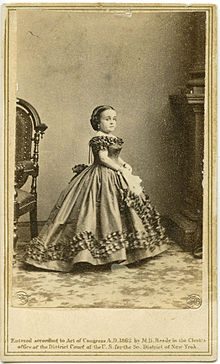 Lavinia Warren oleh Mathew Brady, 1862