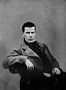 Tolstoj op 20-jarige leeftijd, circa 1848  