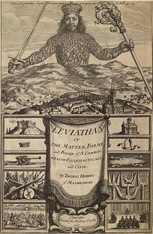 Illustration du livre Leviathan, par Thomas Hobbes.