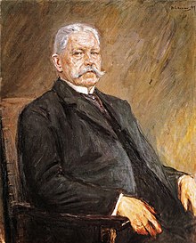 Portret van president Paul von Hindenburg  