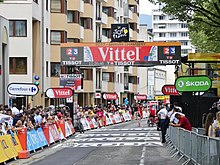 Finish line at the Tour 2017
