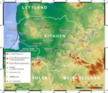 Topography of Lithuania