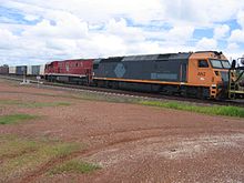 Double traction at Katherine on the Central Australian Railway