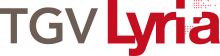 TGV logo of the Lyria subsidiary operated jointly with Swiss Federal Railways