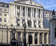 La Banque d'Angleterre, créée en 1694.