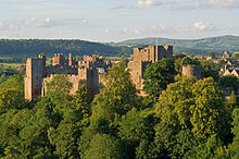 Ludlow Castle from the southeast