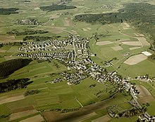Unterrombach from the air from the south, 1984
