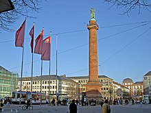 Luisenplatz with Ludwig monument