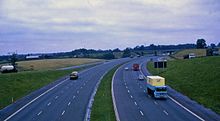 M6 in Cheshire, 1969
