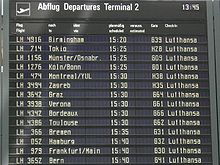 Terminal 2 Vluchtinformatiedisplay-systeem  
