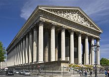La Madeleine, Paryż jest jednym z głównych zabytków w Paryżu, Francja
