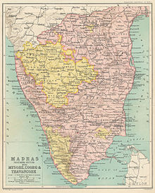 Madras Presidency, 1909  