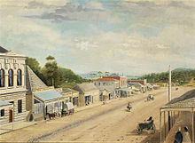 J. Tenseld, Main Street, Daylesford, 1862, Staatsbibliotheek van Victoria.