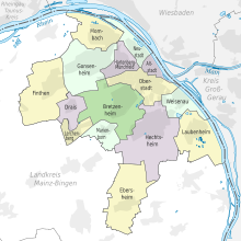 Mainz districts