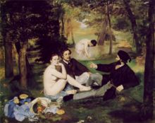 Le déjeuner sur l'herbe van Édouard Manet  