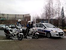 Polis vid Sécurité Publique i Strasbourg.  