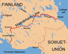 The Mannerheim Line was the main line of defence of the Finns on the Karelian Isthmus.