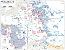 Soviet territorial gains during winter counteroffensive