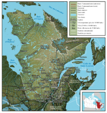 Map Québec