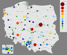 The largest cities in Poland