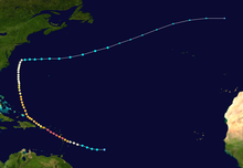 Hurricane Maria's track