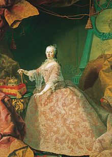 The large portrait of Maria Theresa by Martin van Meytens in the Ceremonial Hall