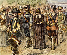 Mary Dyer est conduite à son exécution en 1660 pour avoir été quaker